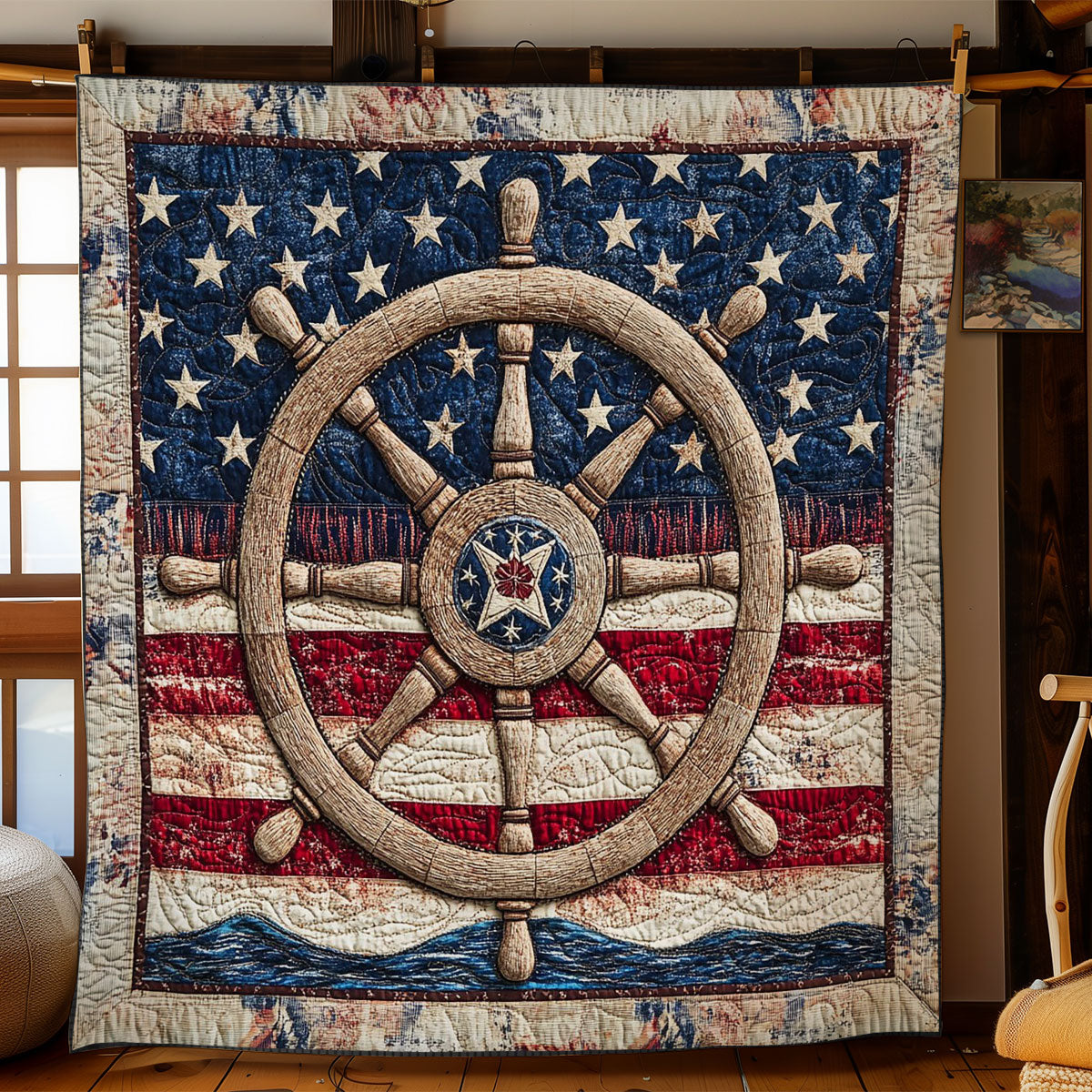 Ship Wheel Honor WN0906028CL Quilt