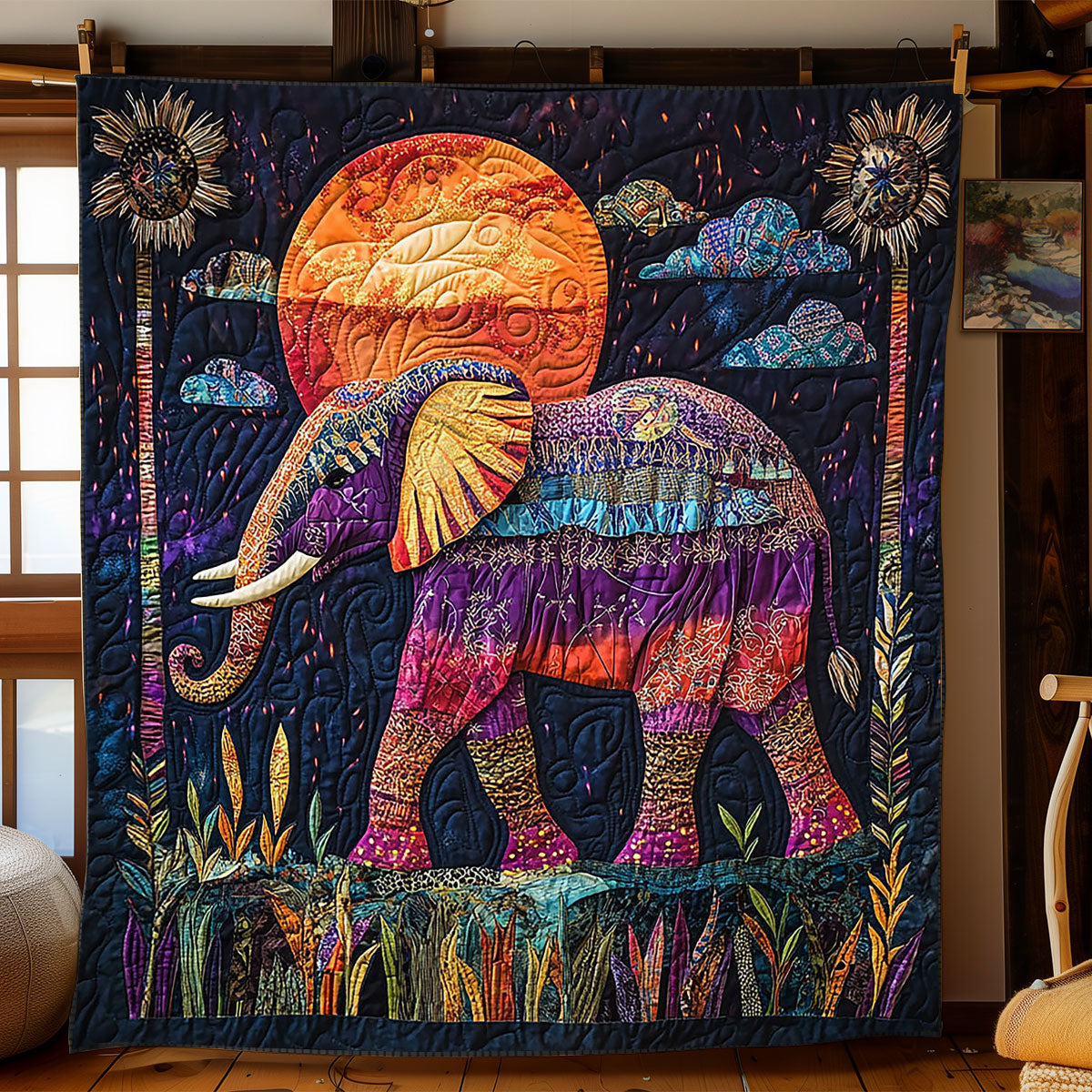 Majestic Elephant WJ2308068CL Quilt