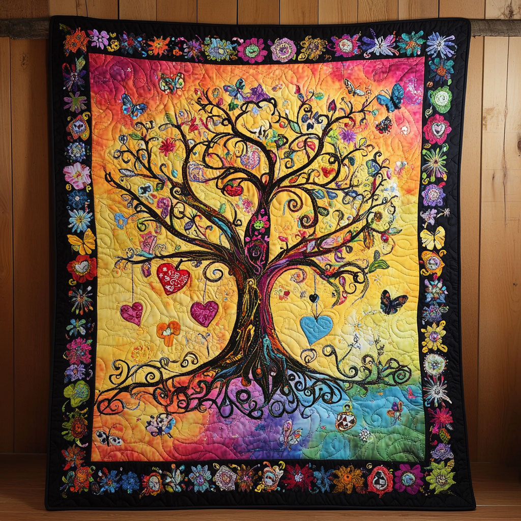 Colorful Tree Portrait WY1902078CL Quilt
