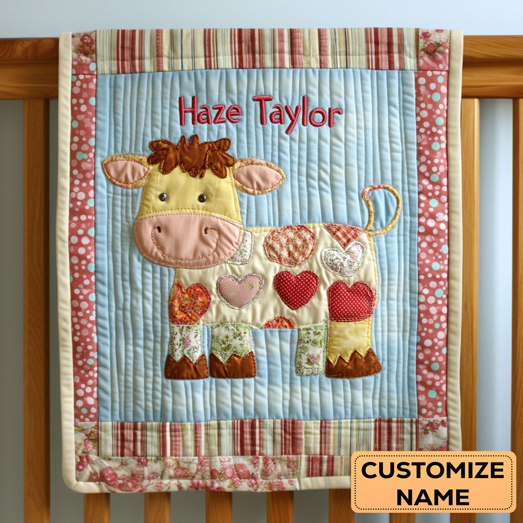 Cuddle Cow WN2507011CL Personalized Baby Quilt