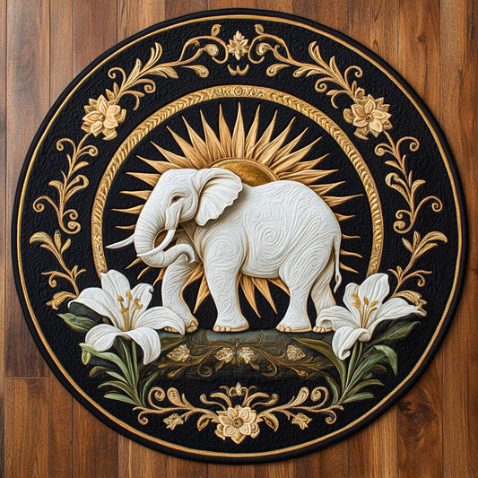 White Elephant WX2105050CL Quilted Round Mat