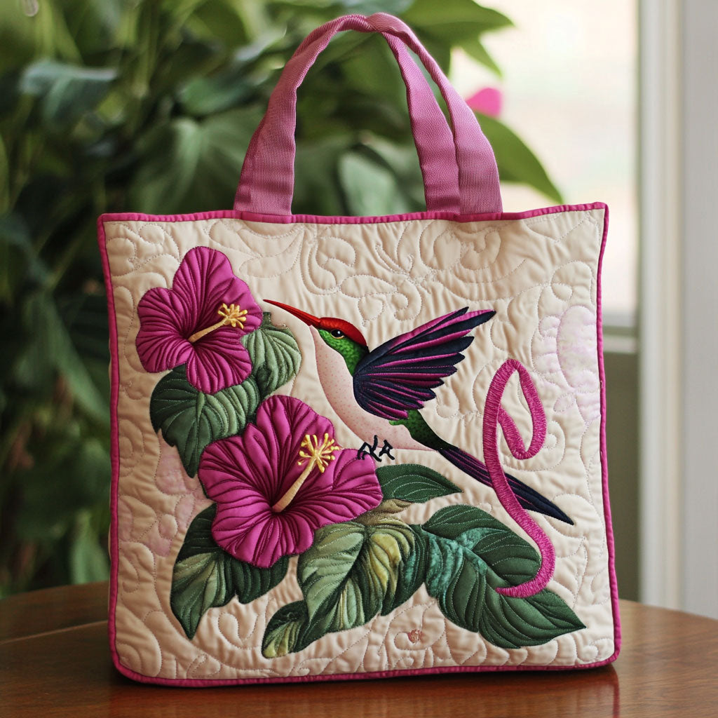 Vivid Hummer CP2709074CL Quilted Tote Bag