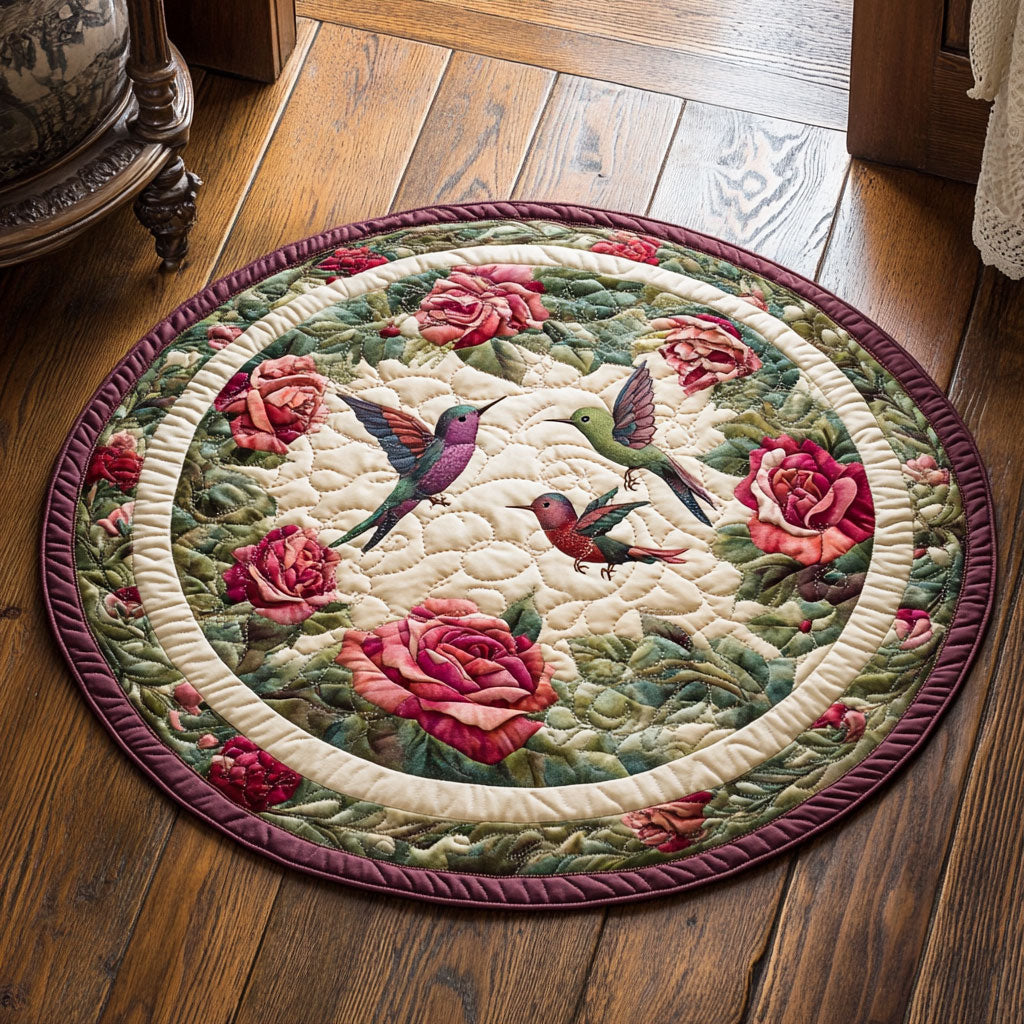 Wing And Flower CP2306029CL Quilted Round Mat