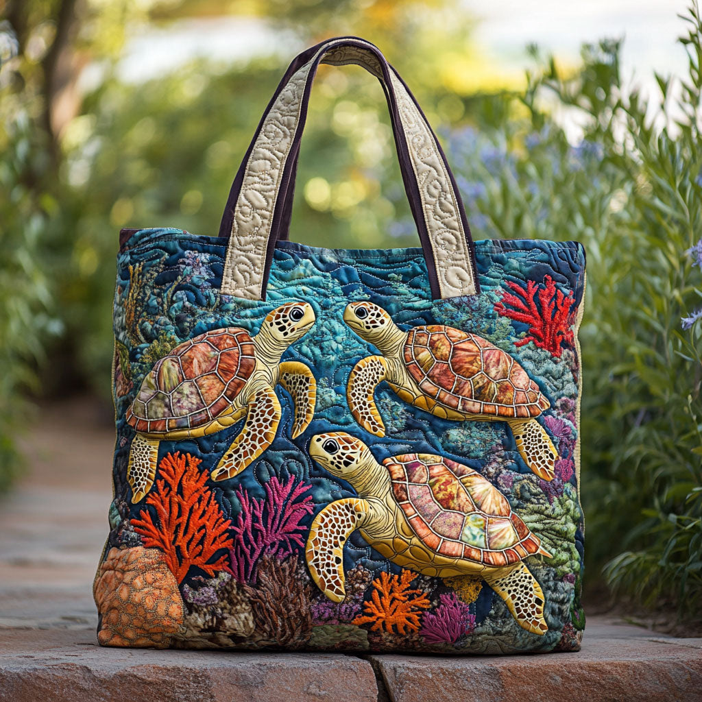 Wild Turtle WN2209096CL Quilted Tote Bag