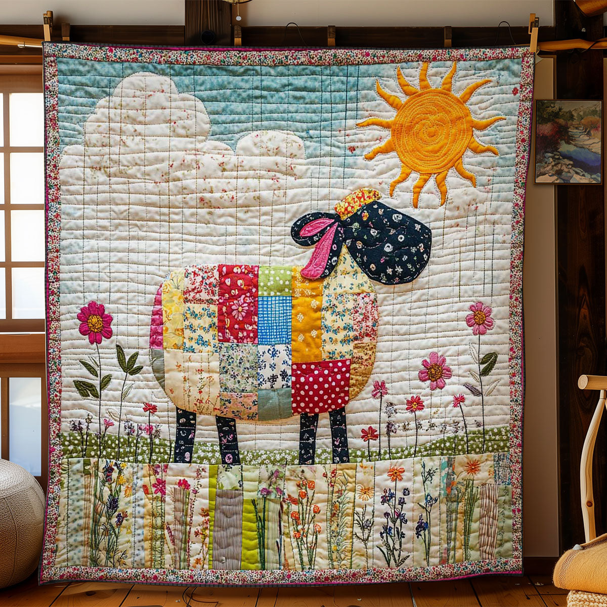Cheer Sheep WN1905027CL Quilt
