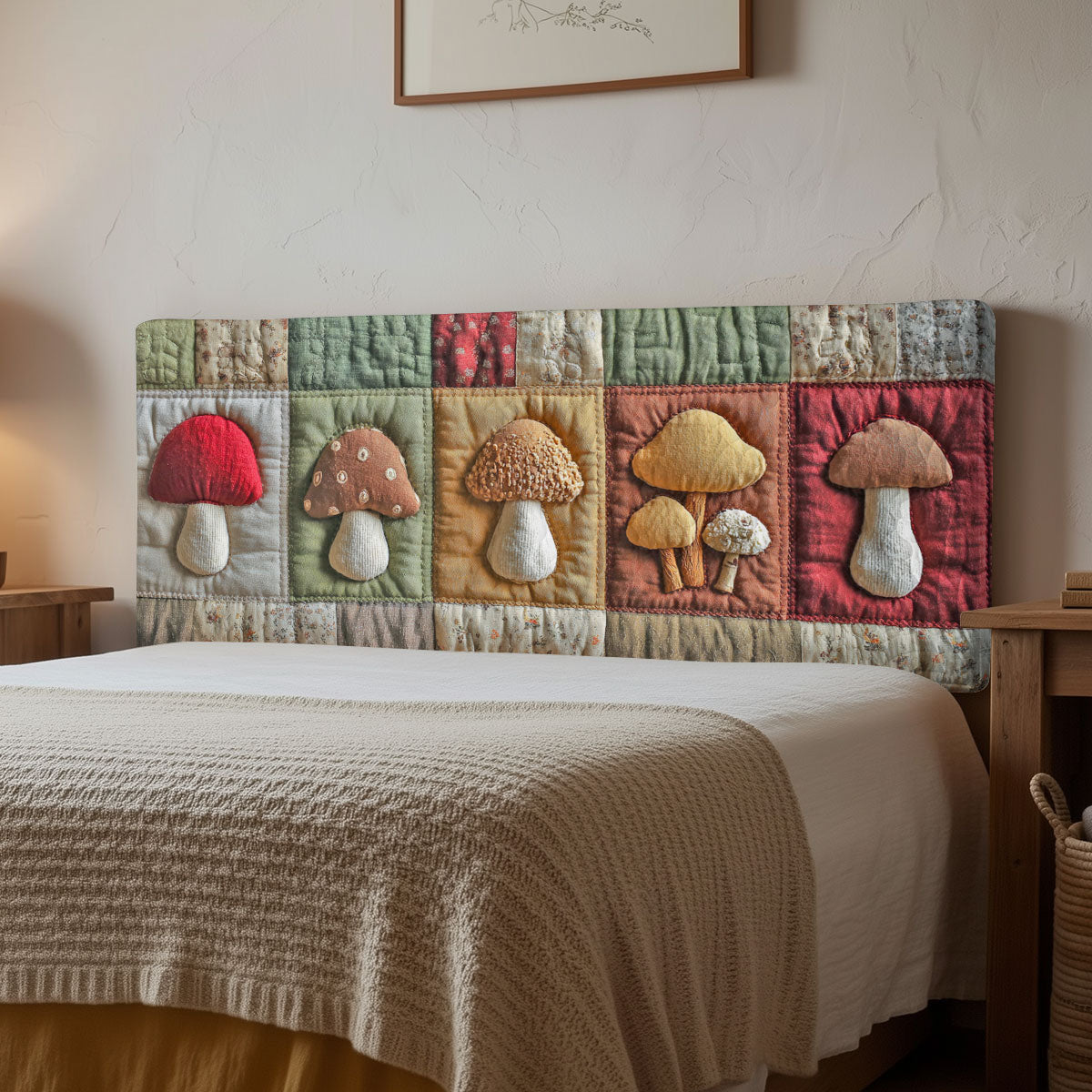 Forest Fungi CP3012002CL Quilted Headboard Slipcover