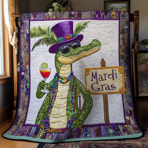 Crocodile Mardi Grass WX1812013CL Quilt