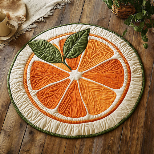 Orange Slice CP2005029CL Quilted Round Mat