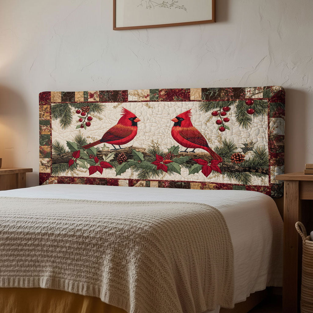 Cardinal Floral Dance WN1112143CL Quilted Headboard Slipcover
