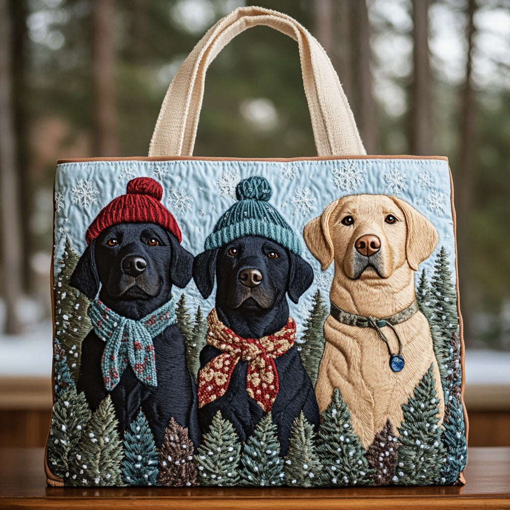 Cozy Labrador CW3010007CL Quilted Tote Bag