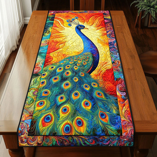 Peacock WJ0505020CL Quilted Table Runner