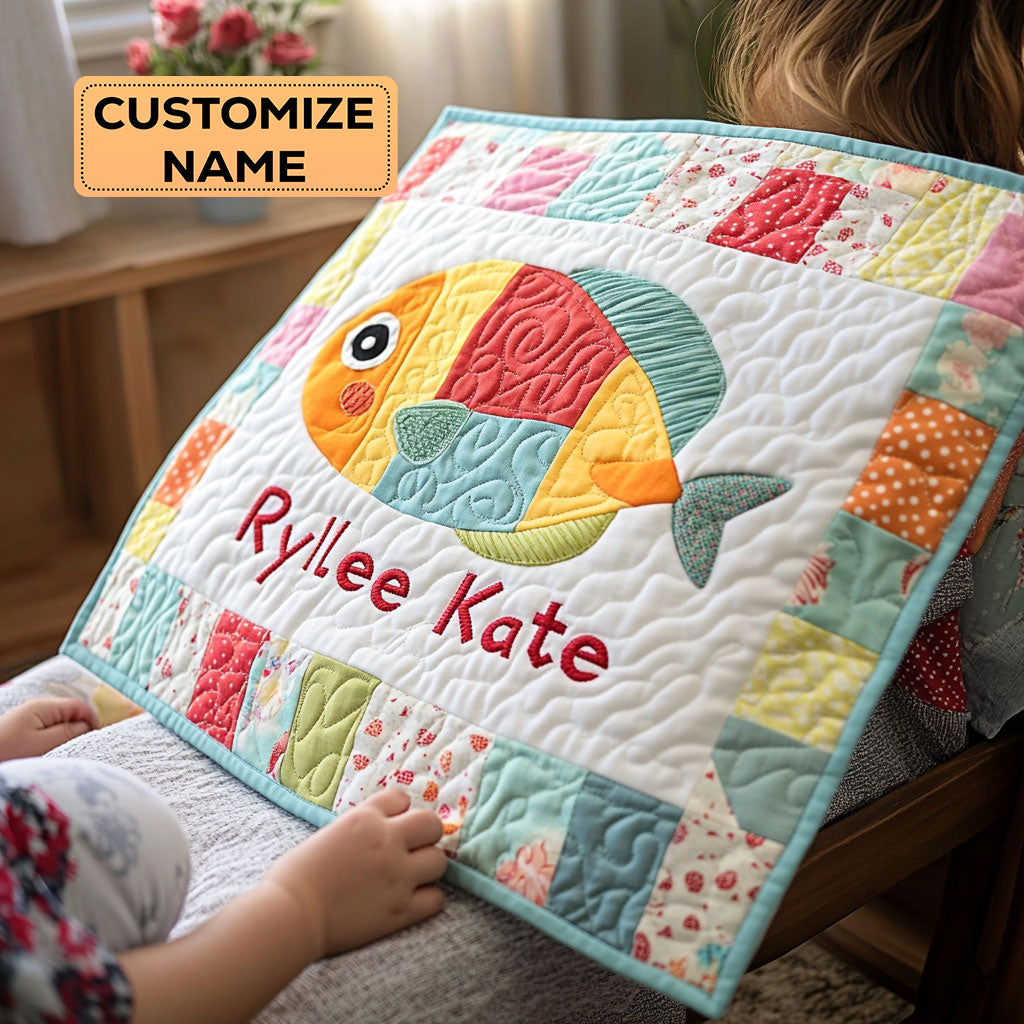 Little Reef Friend WJ1807002CL Personalized Baby Quilt