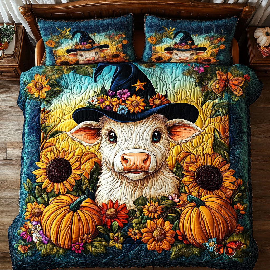 Harvest Halloween Cow WY0707065CL Duvet Cover Set