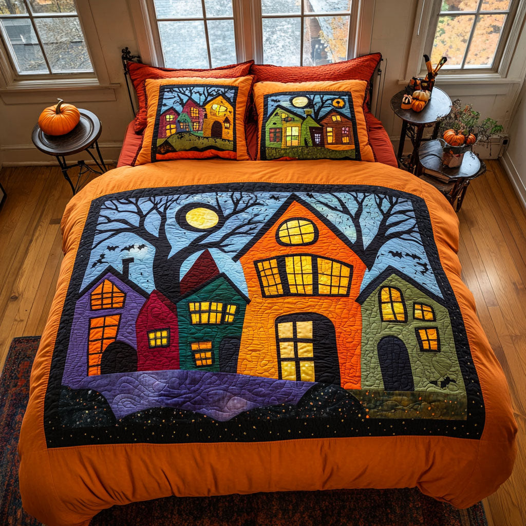 Haunted Town Square CW2008016CL Duvet Cover Set