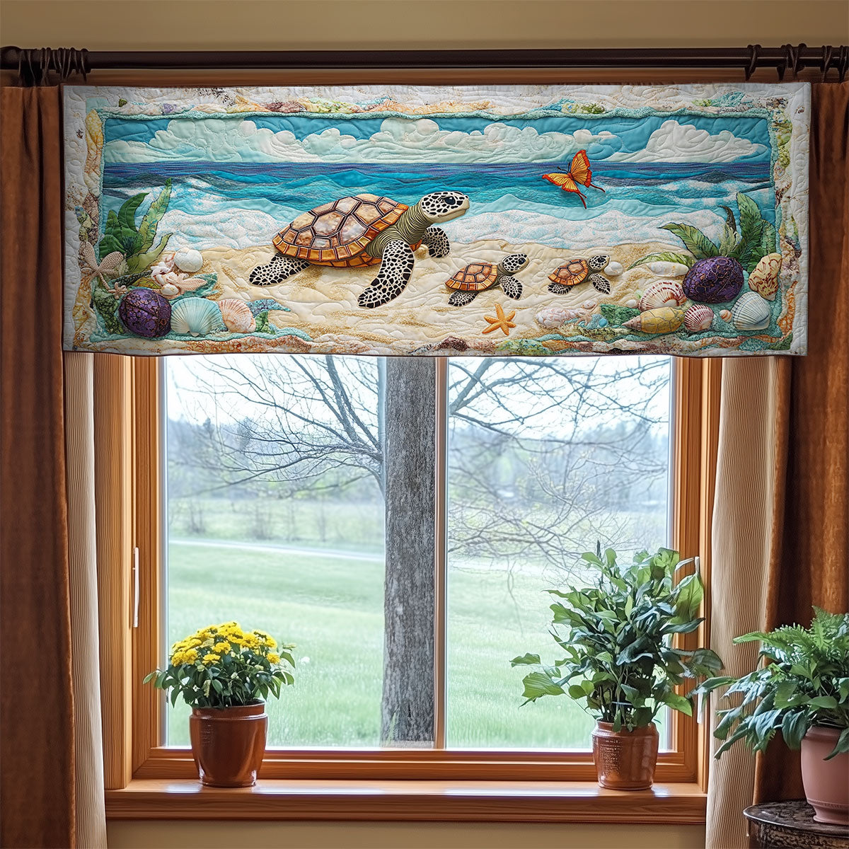 Turtle Beach WY0705059CL Quilted Valance