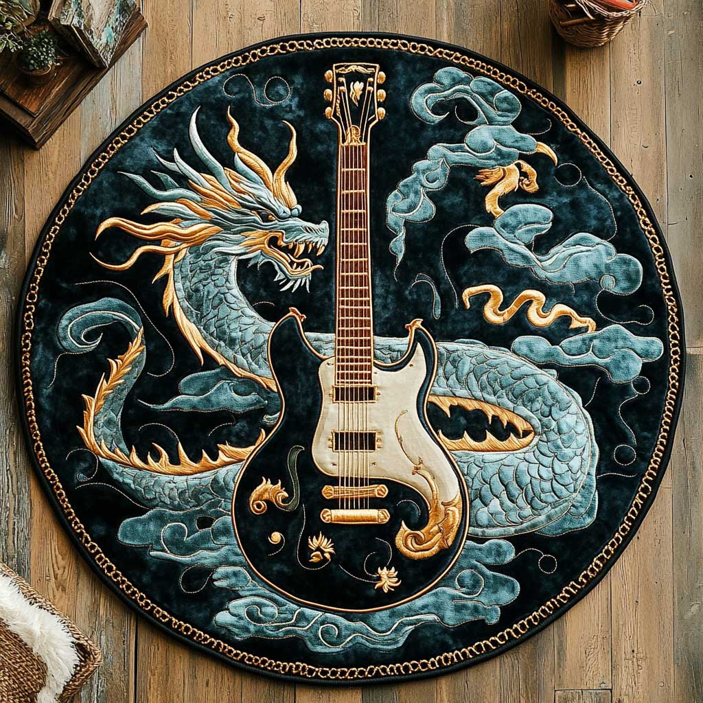 Guitar Reign WN2404012CL Quilted Round Mat