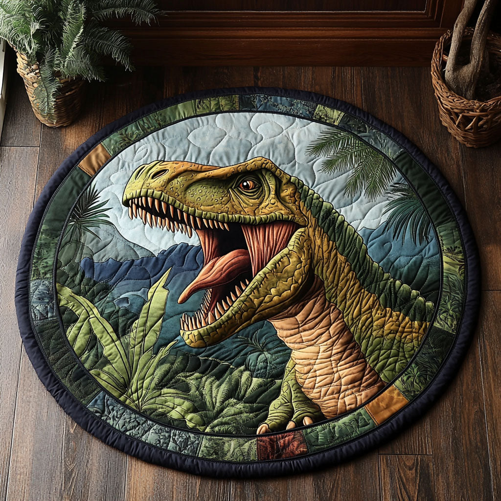 Fossil Friends CM0406042CL Quilted Round Mat