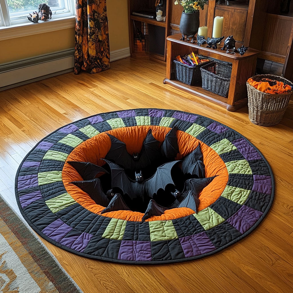 Bat Nest CP0410073CL Quilted Round Mat