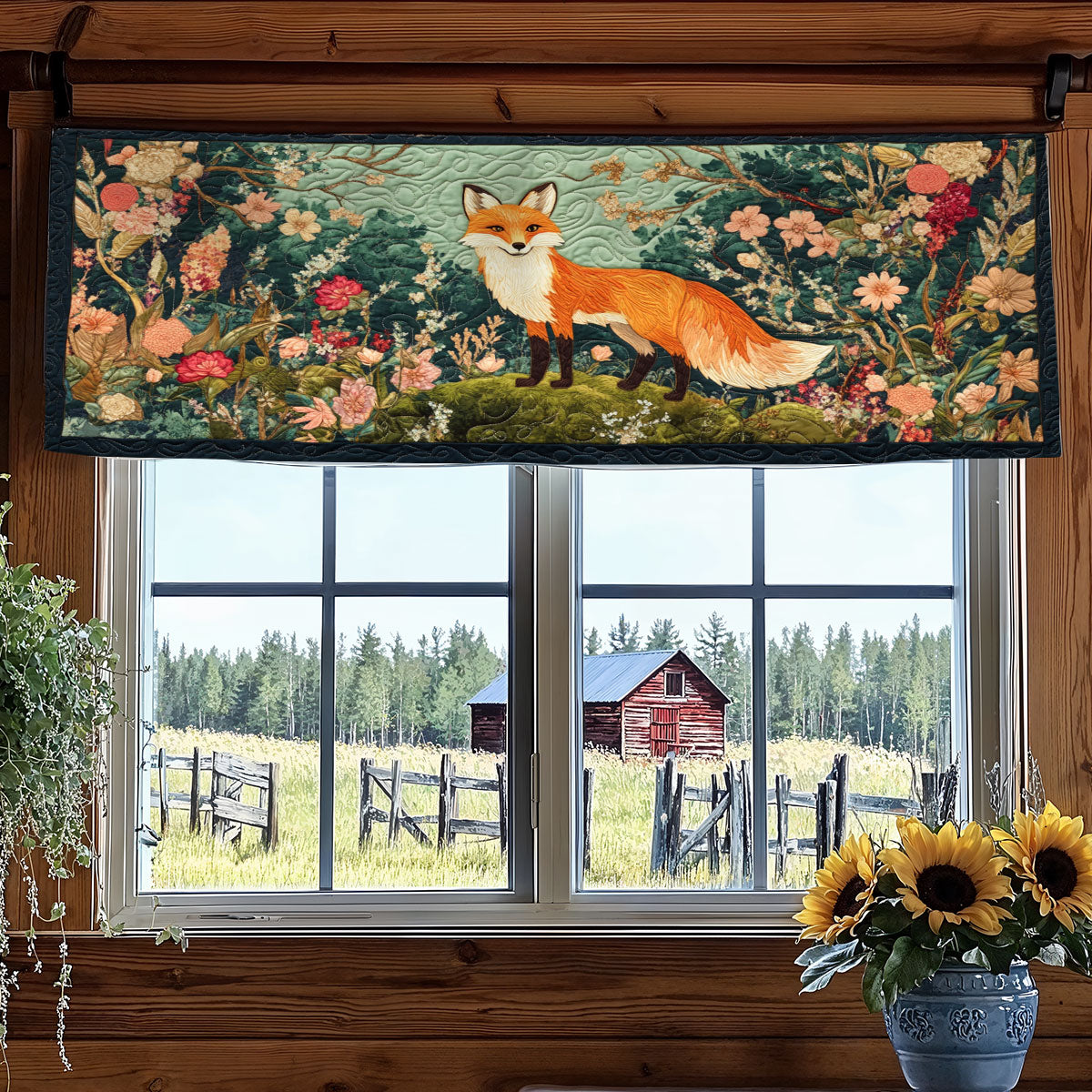 Glorious Fox WY3005051CL Quilted Valance