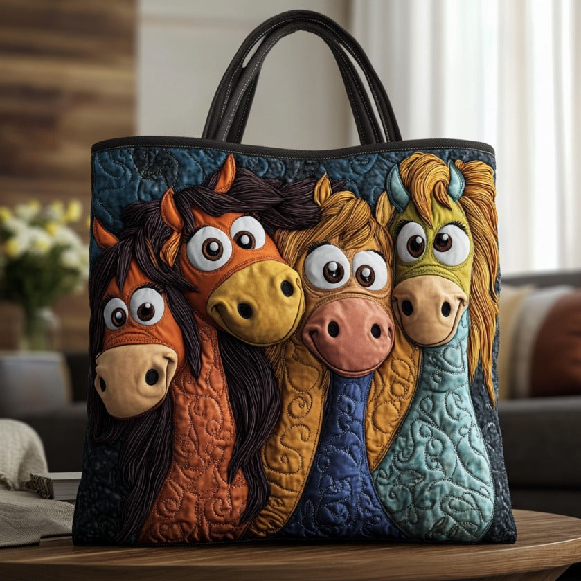 Funny Pony XR3009017CL Quilted Tote Bag