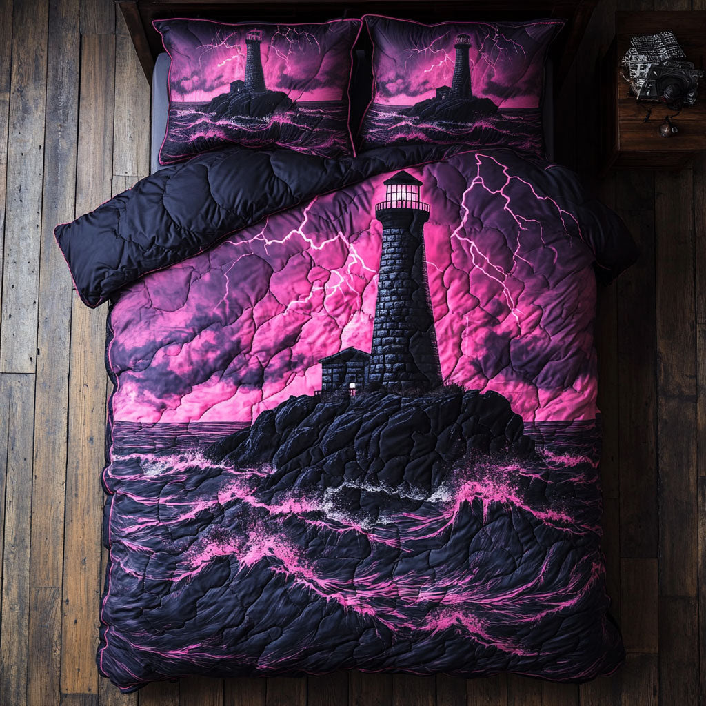 Thunder Pink Lighthouse WY3105026CL Duvet Cover Set