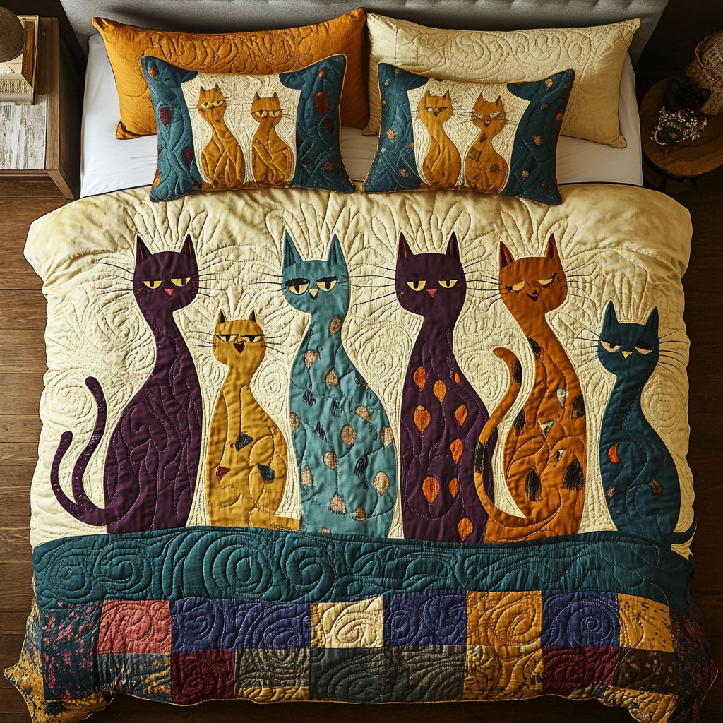 Sassy Cat Club WY3107046CL Duvet Cover Set
