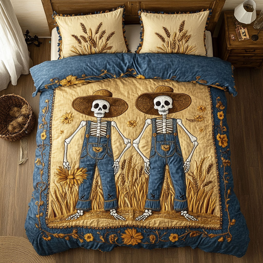 Rustic Skeleton Scarecrow WN2509056CL Duvet Cover Set