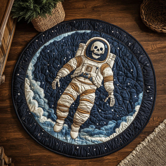 Astronaut Skeleton CP1006050CL Quilted Round Mat