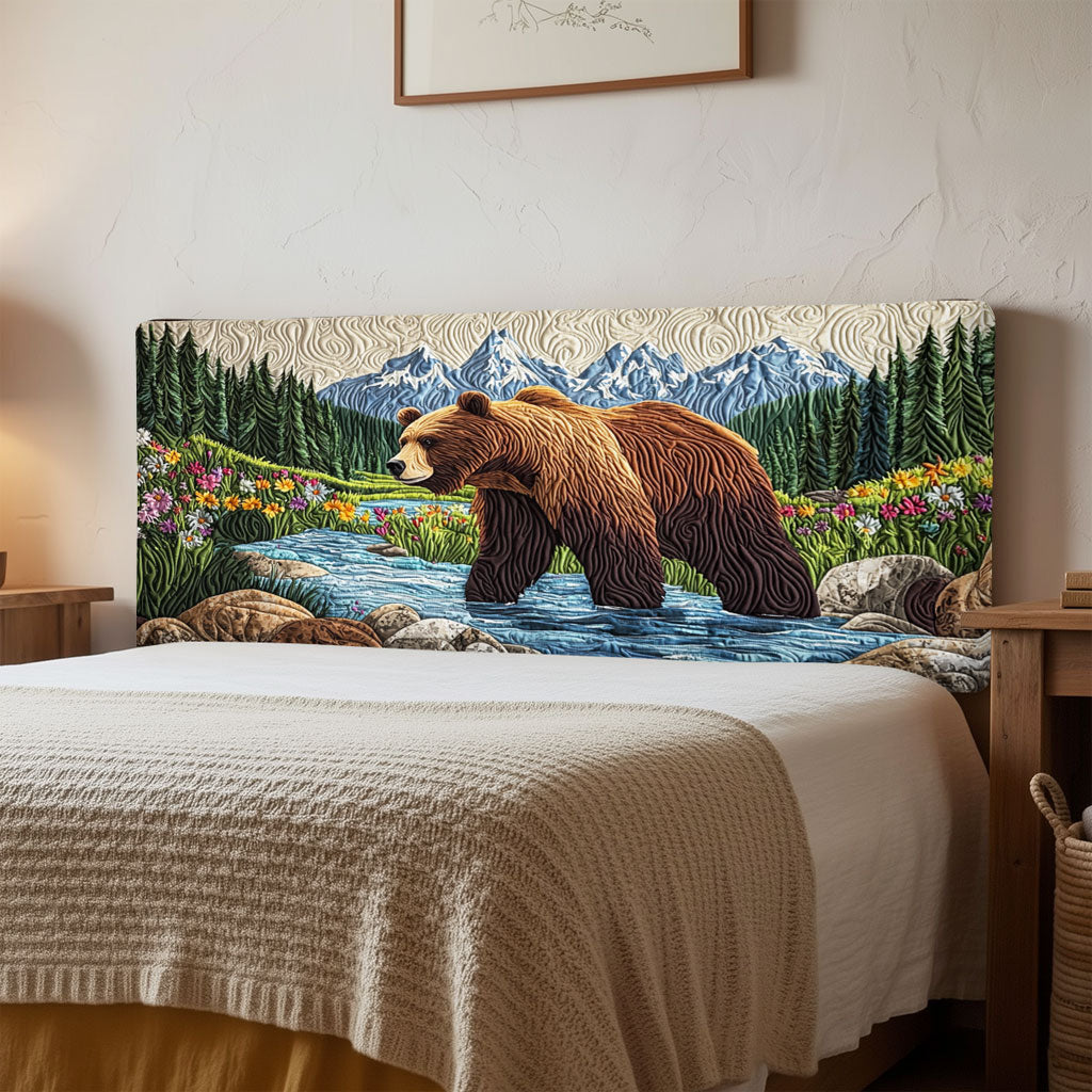 Wandering Bear QA1712003CL Quilted Headboard Slipcover