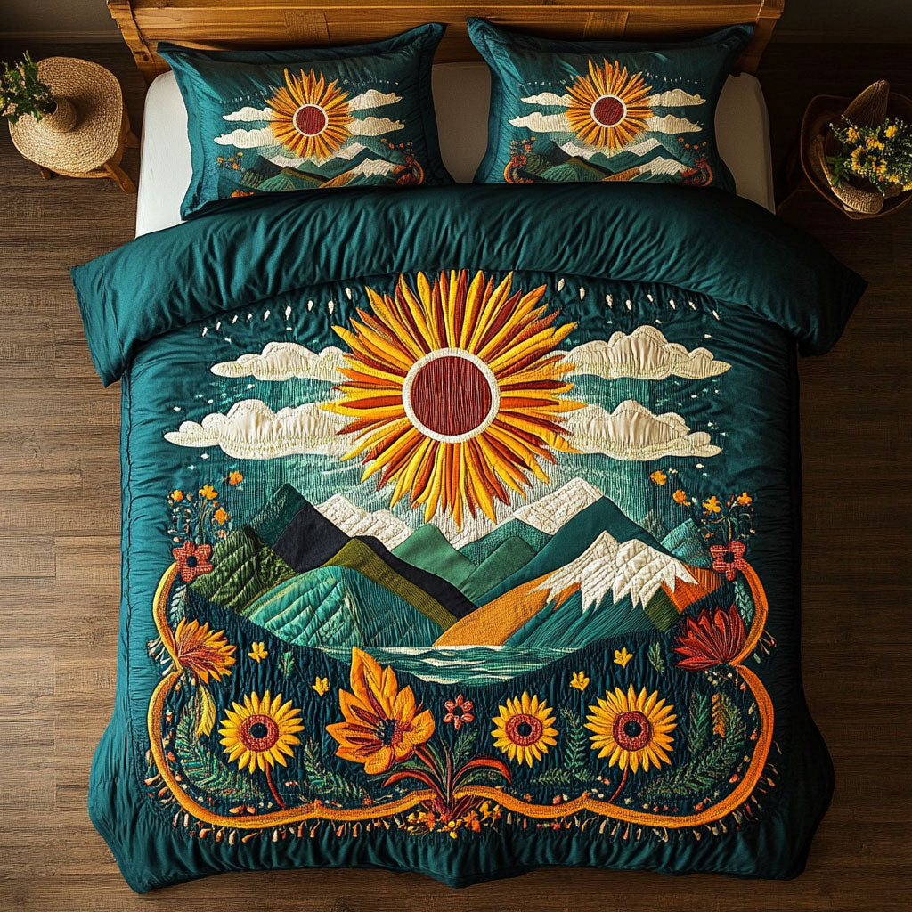 Folk Garden Sunrise WY2807065CL Duvet Cover Set