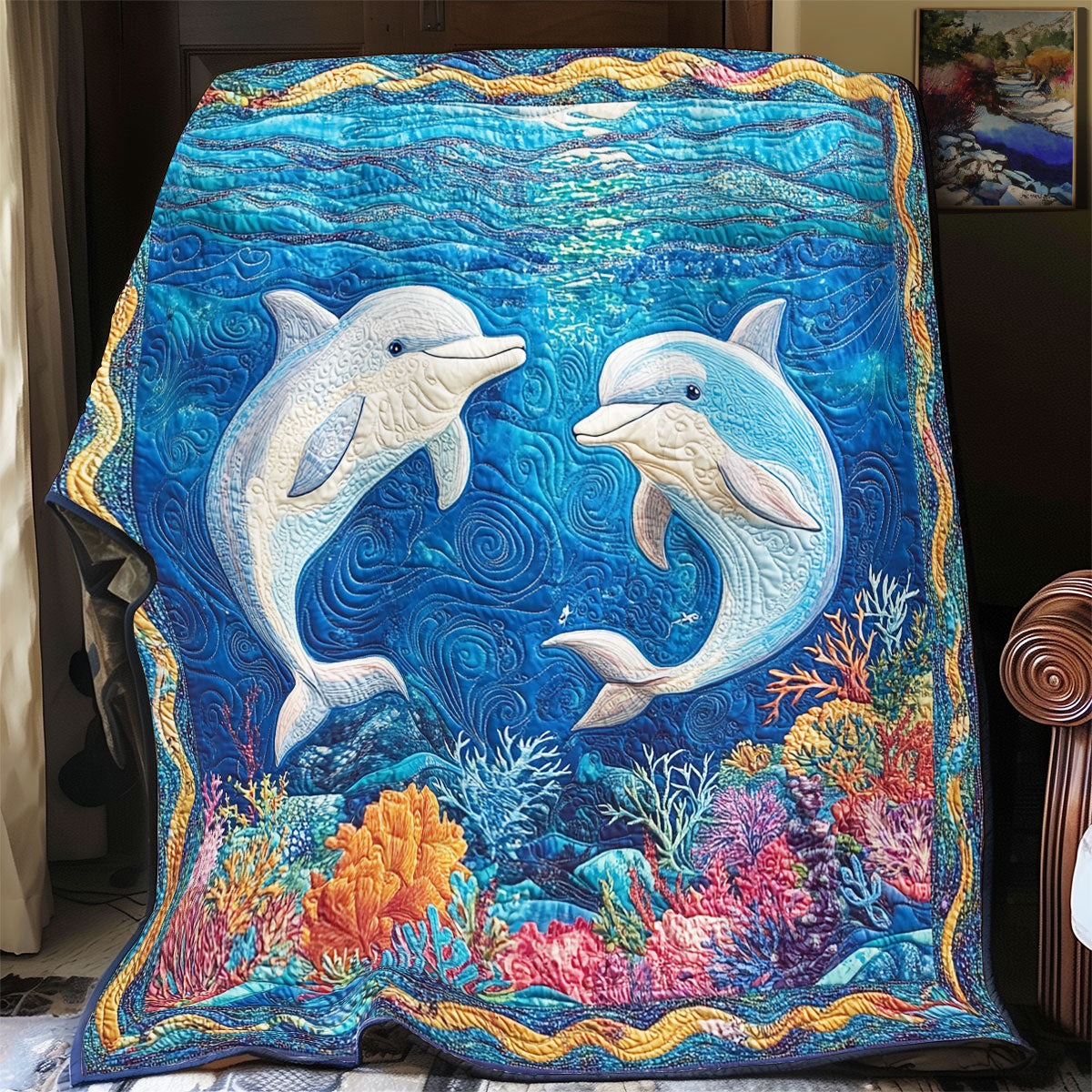 Dolphin Ocean WX3105019CL Quilt