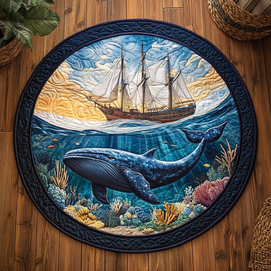 Under The Sea CQ1206038CL Quilted Round Mat