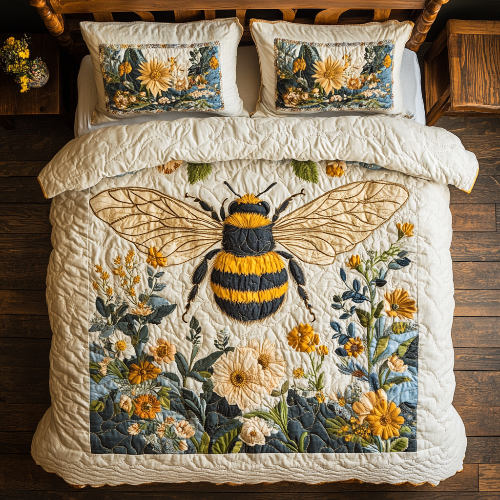 Floral Bee XR0603003CL Duvet Cover Set