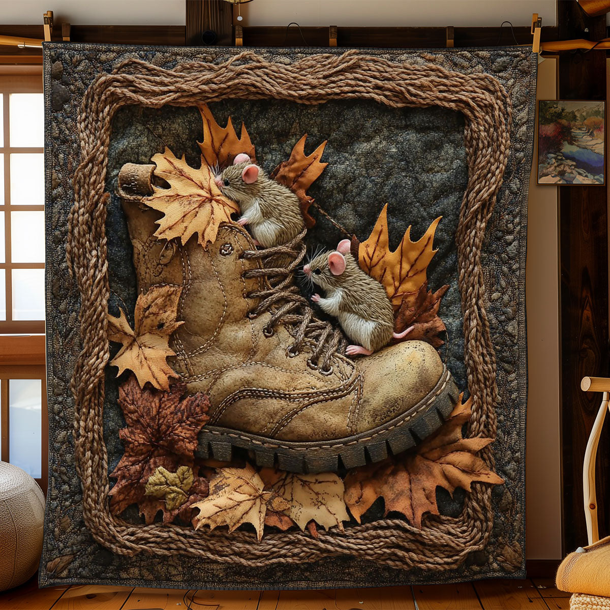 Mouse Acorn WN0606029CL Quilt