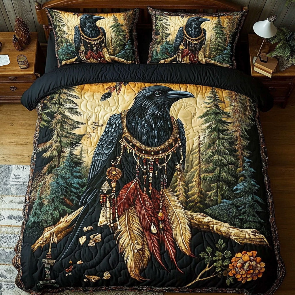 Glorious Black Crow WY2901045CL Duvet Cover Set
