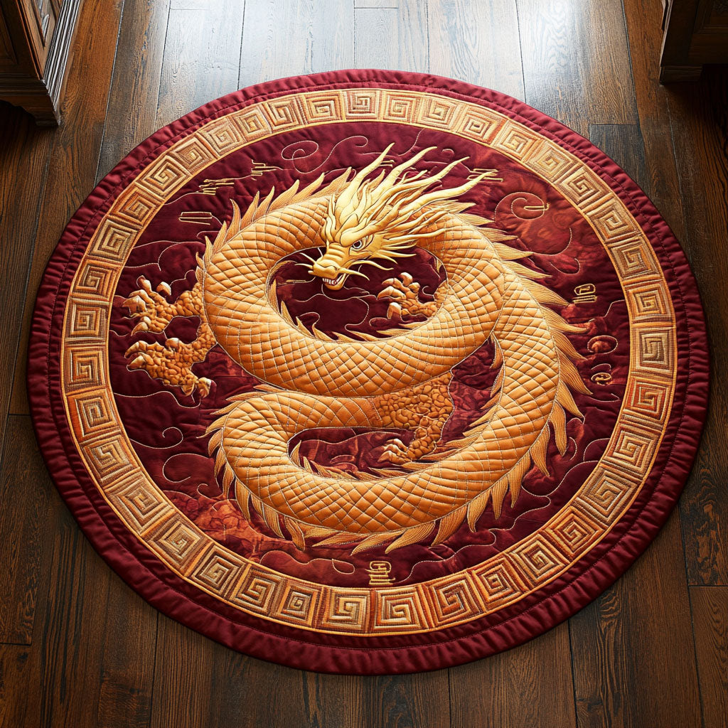 Dragon Coil CP1607041CL Quilted Round Mat