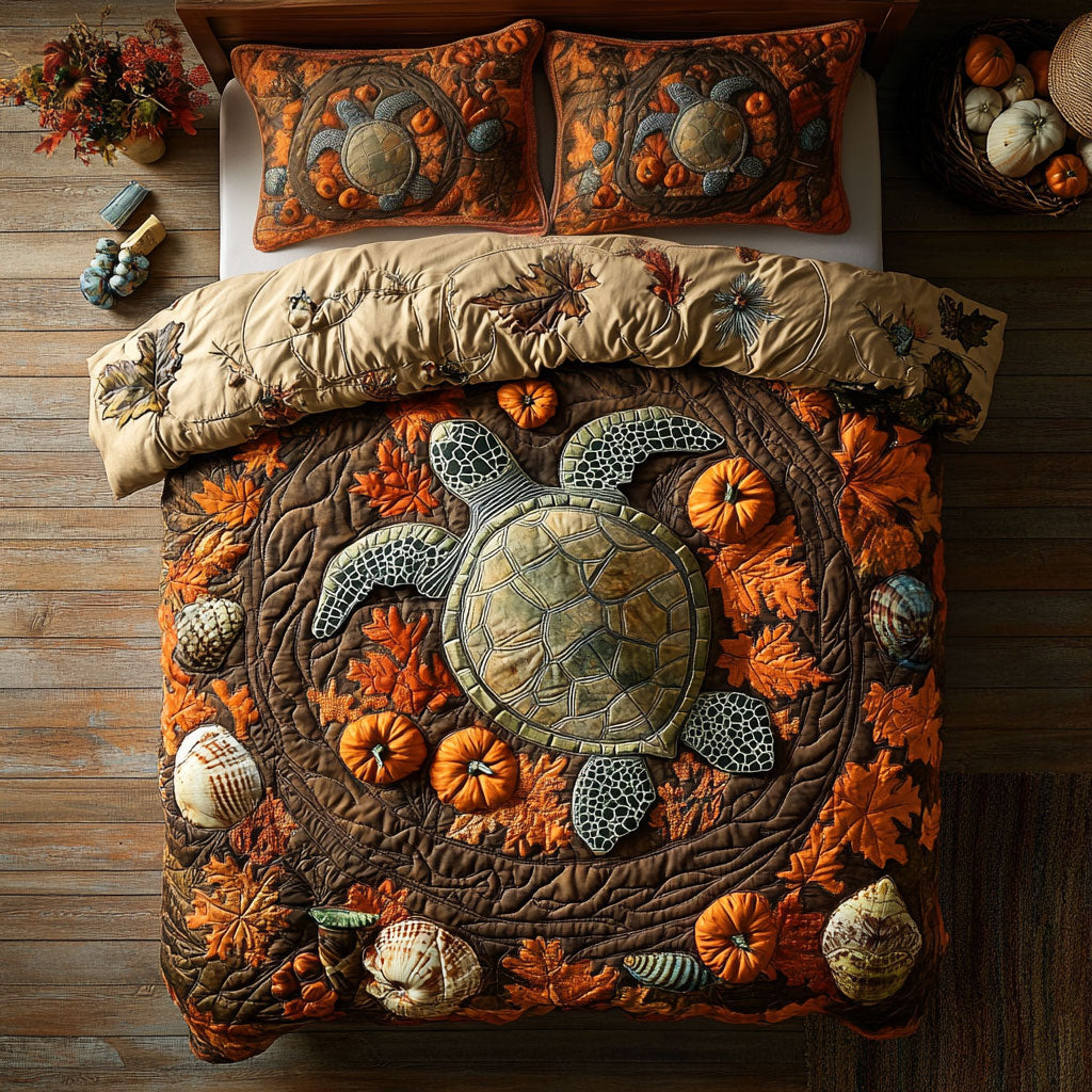 Turtle Autumn Tide WY1108070CL Duvet Cover Set