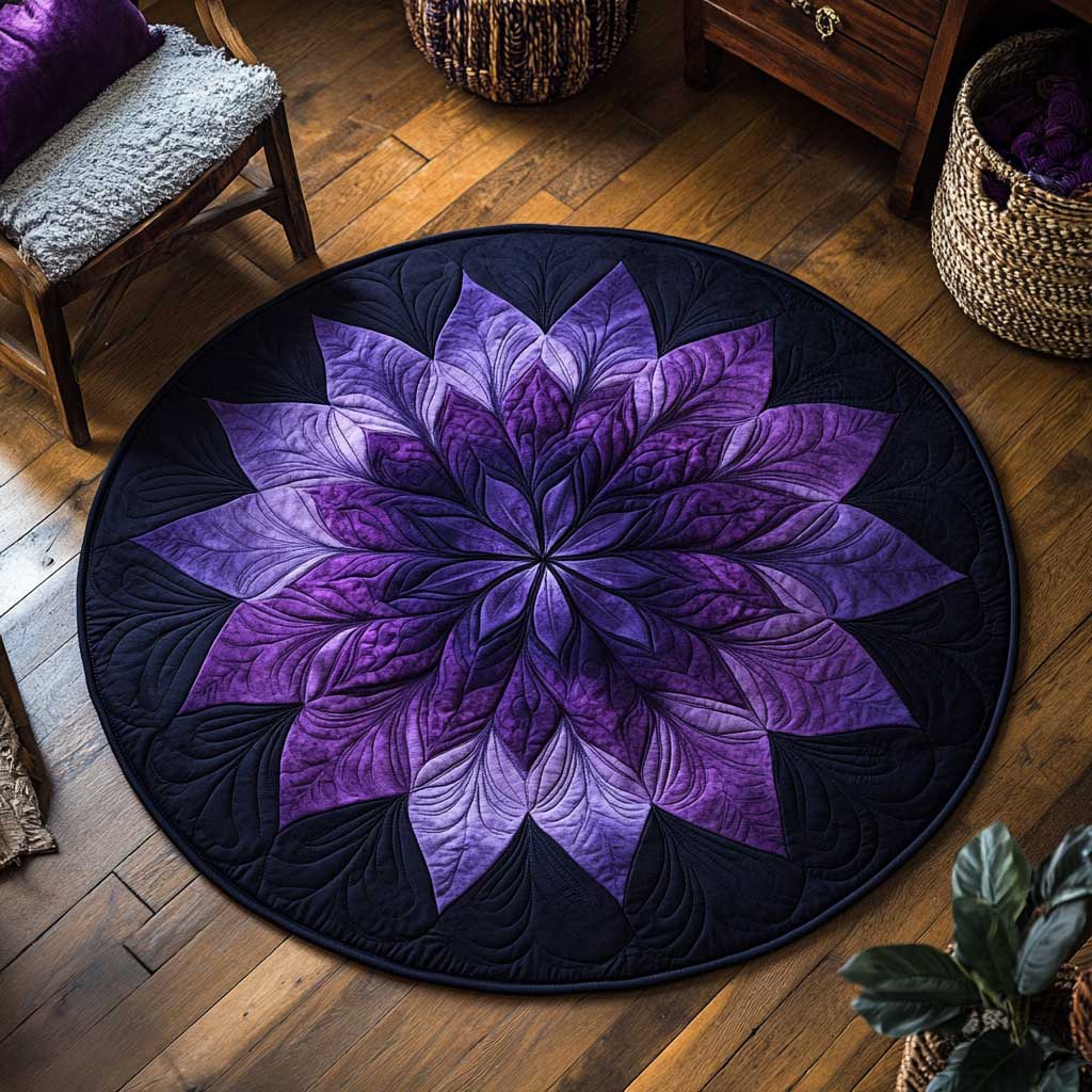 Royal Flower WN1903097CL Quilted Round Mat