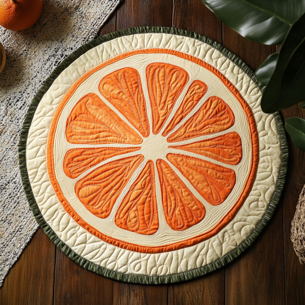 Sweet Slice CP2005027CL Quilted Round Mat
