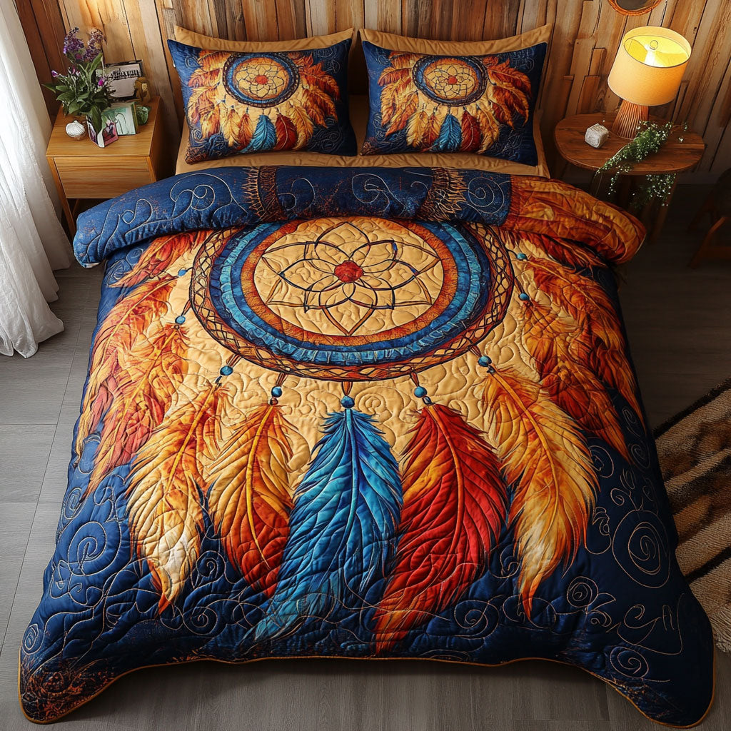 Vibrant Feather Dreamcatcher WY2702023CL Duvet Cover Set