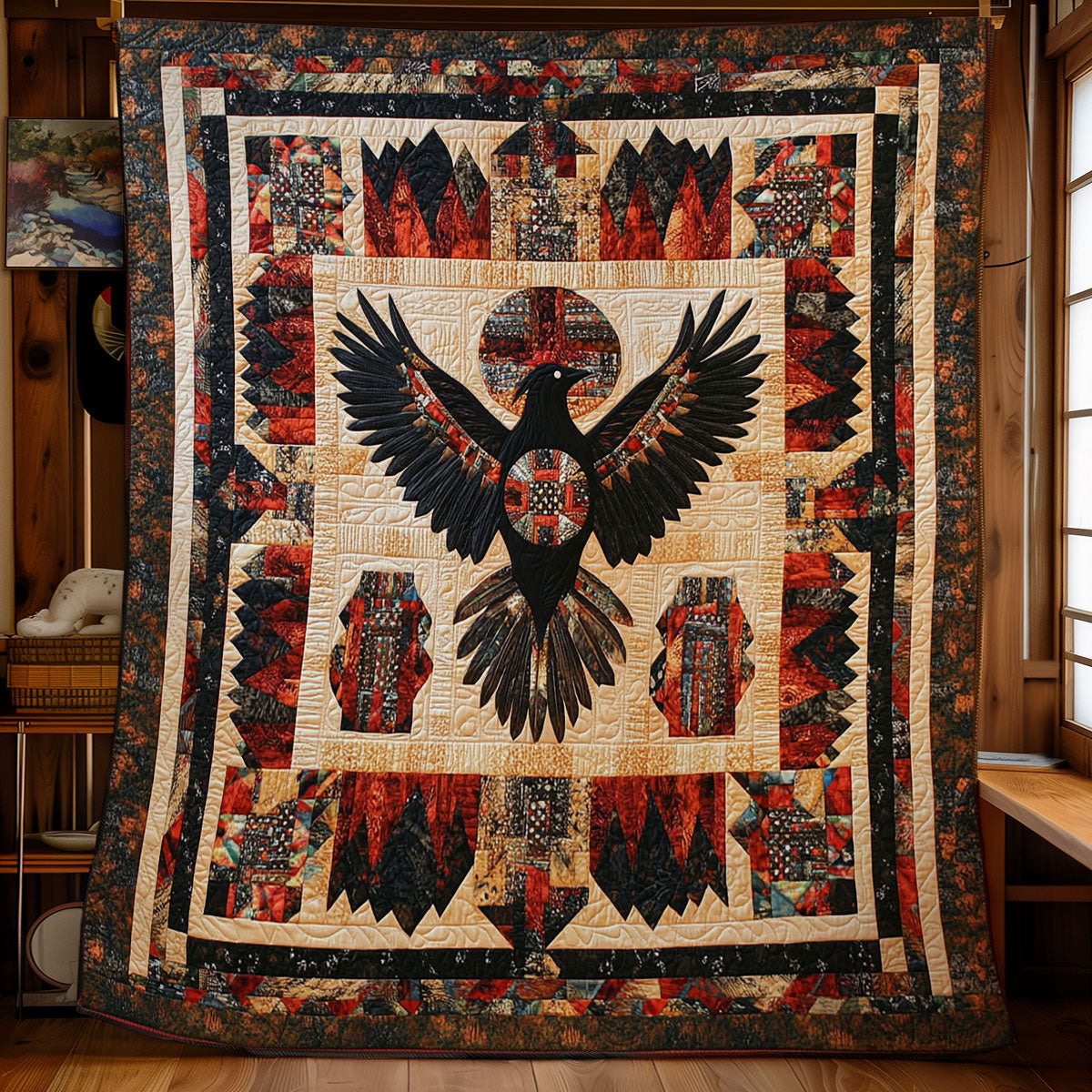 Native Crow WY2101069CL Quilt