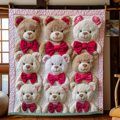 Lovely Teddy Bear WJ1312019CL Quilt