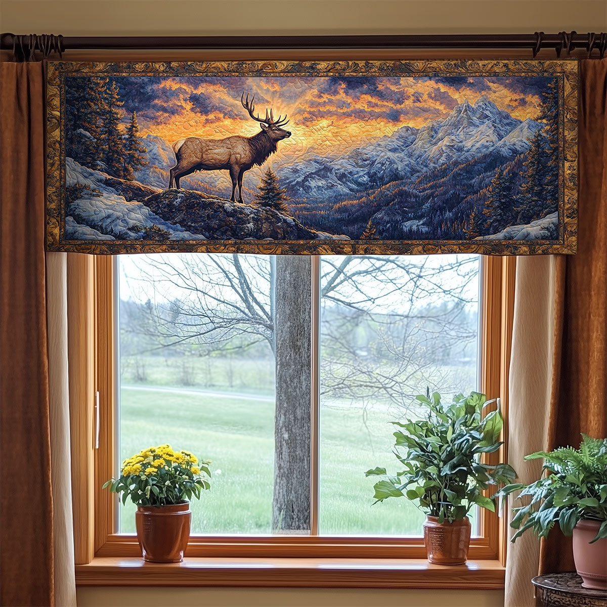 Wild Majesty WY0905015CL Quilted Valance