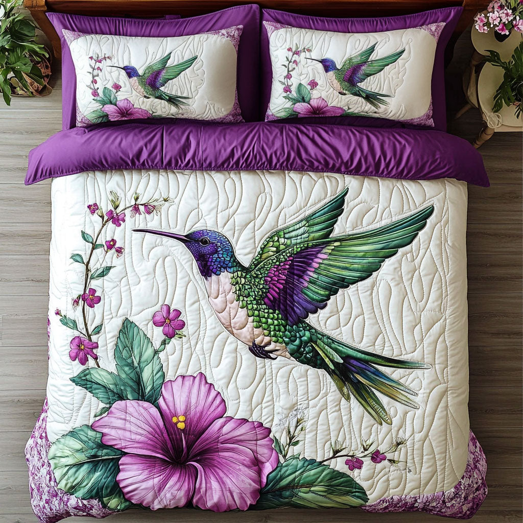 Hummingbird Flower WX0506013CL Duvet Cover Set