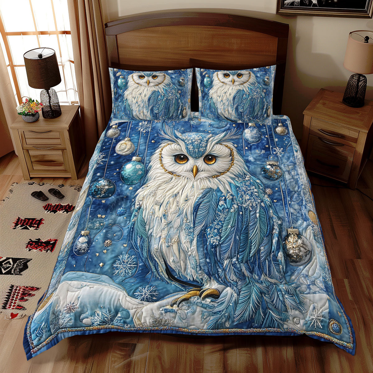 Frosty Owl WX2412063CL Duvet Cover Set
