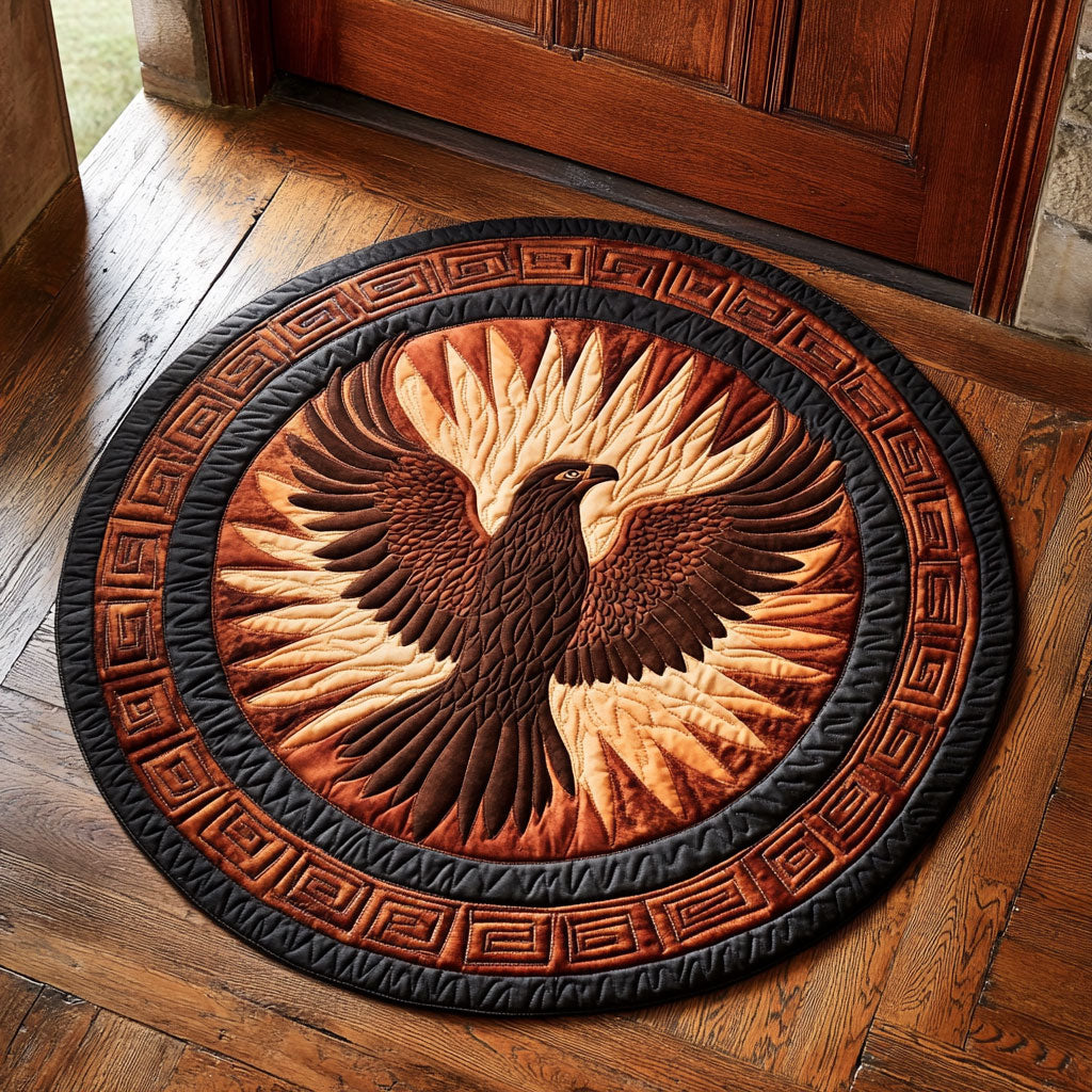 Tribal Wing CP0408004CL Quilted Round Mat