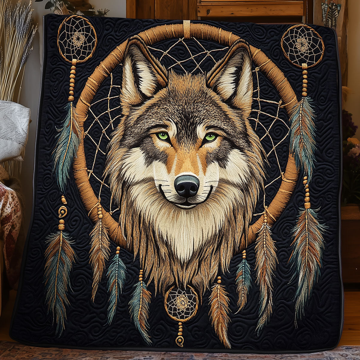 Wolf Dreamcatcher WX0805045CL Quilt