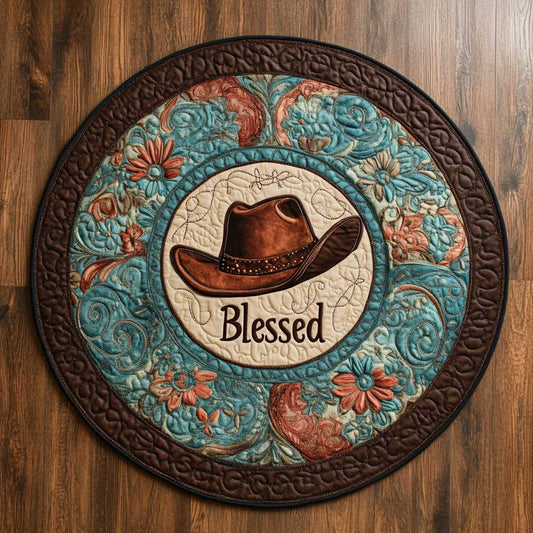 Cowboy Dreamscape WN2005038CL Quilted Round Mat
