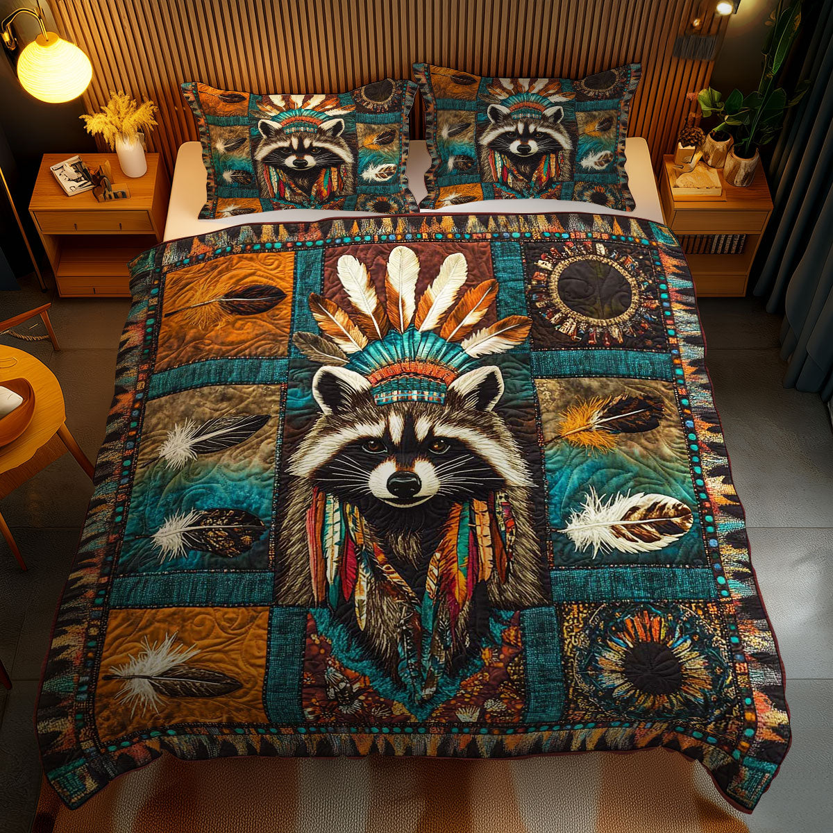 Raccoon Totem WN2401051CL Duvet Cover Set