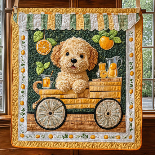 Puppy’s Lemon Day CP0906018CL Quilt